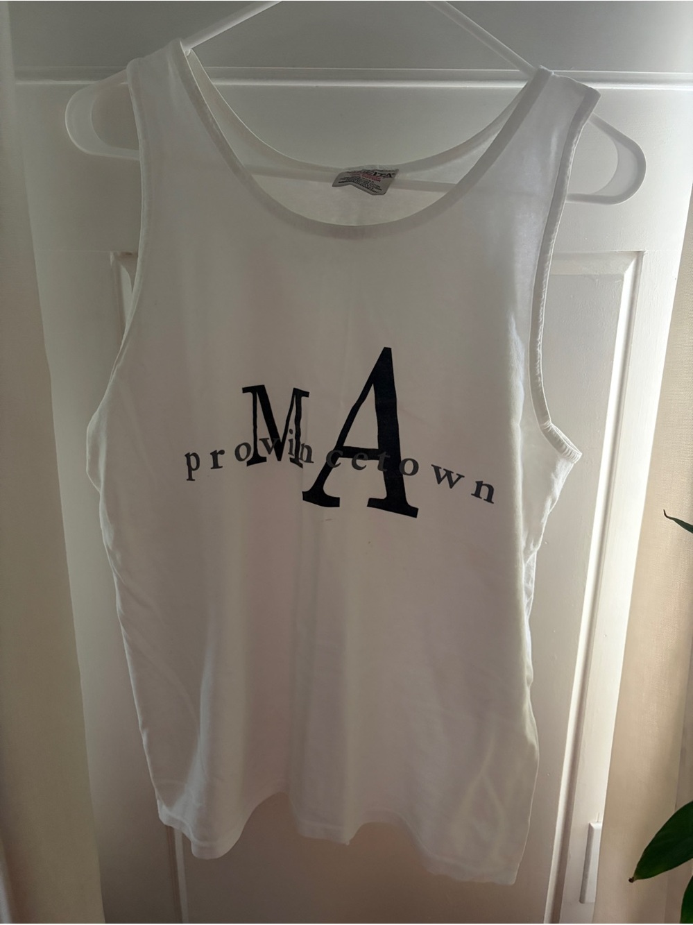 Provincetown MA Massachusetts White Tank Top Size M